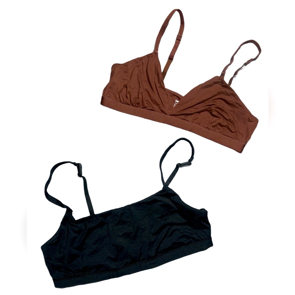 Gap Brown and Black Bralette Set